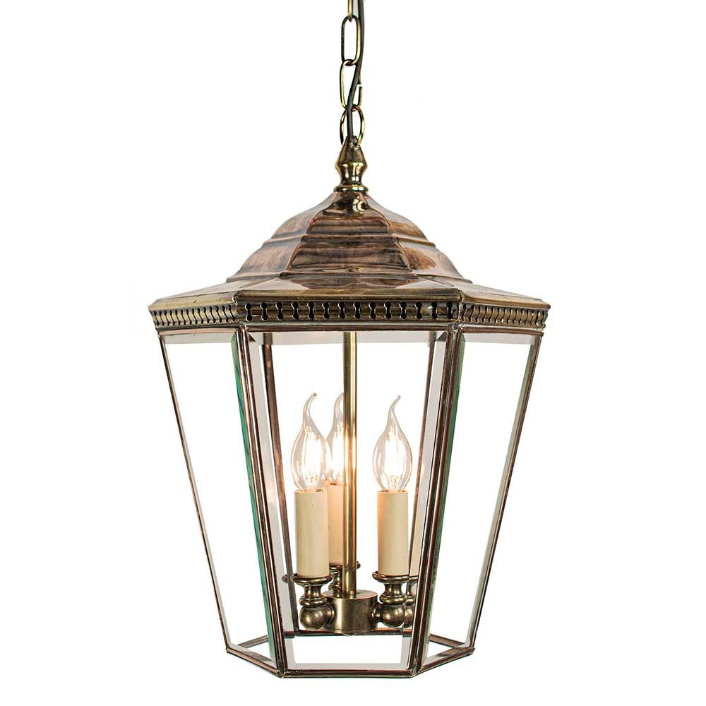 Chelsea Solid Brass 3 Light Exterior Pendant