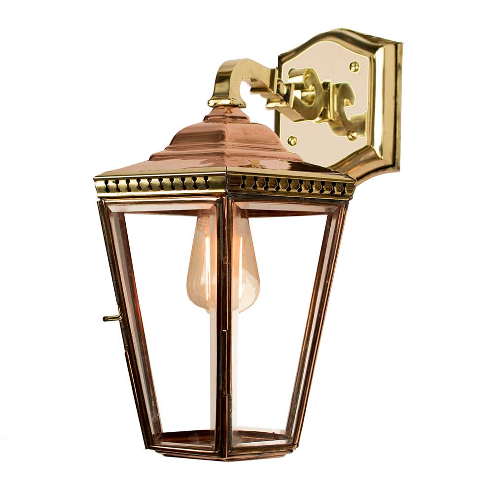 Chelsea Solid Brass Exterior Hanging Wall Lantern