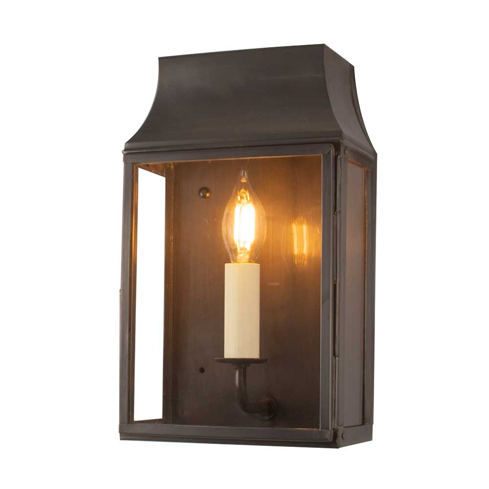 Strathmore Solid Brass 1 Light Exterior Wall Lantern