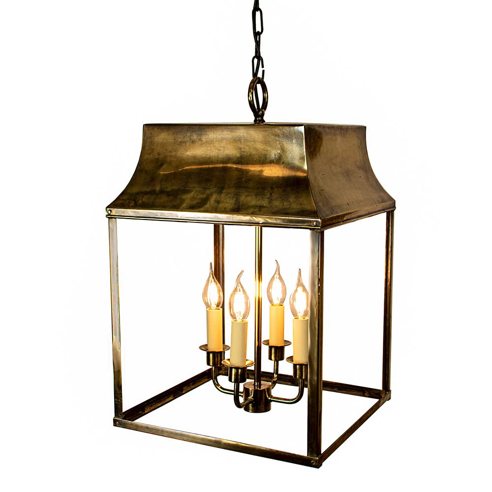 Strathmore Solid Brass 4 Light Hanging Lantern