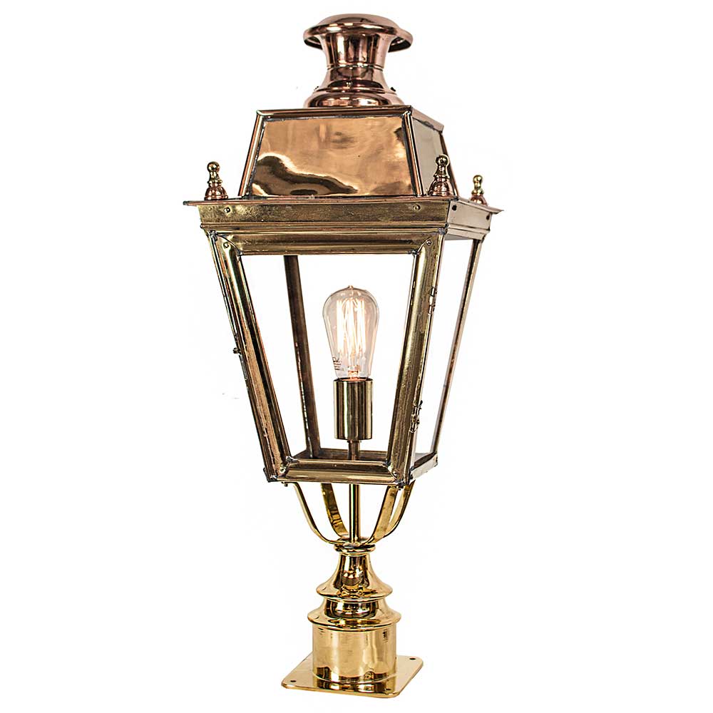 Balmoral Solid Brass 1 Light Short Pillar Lamp