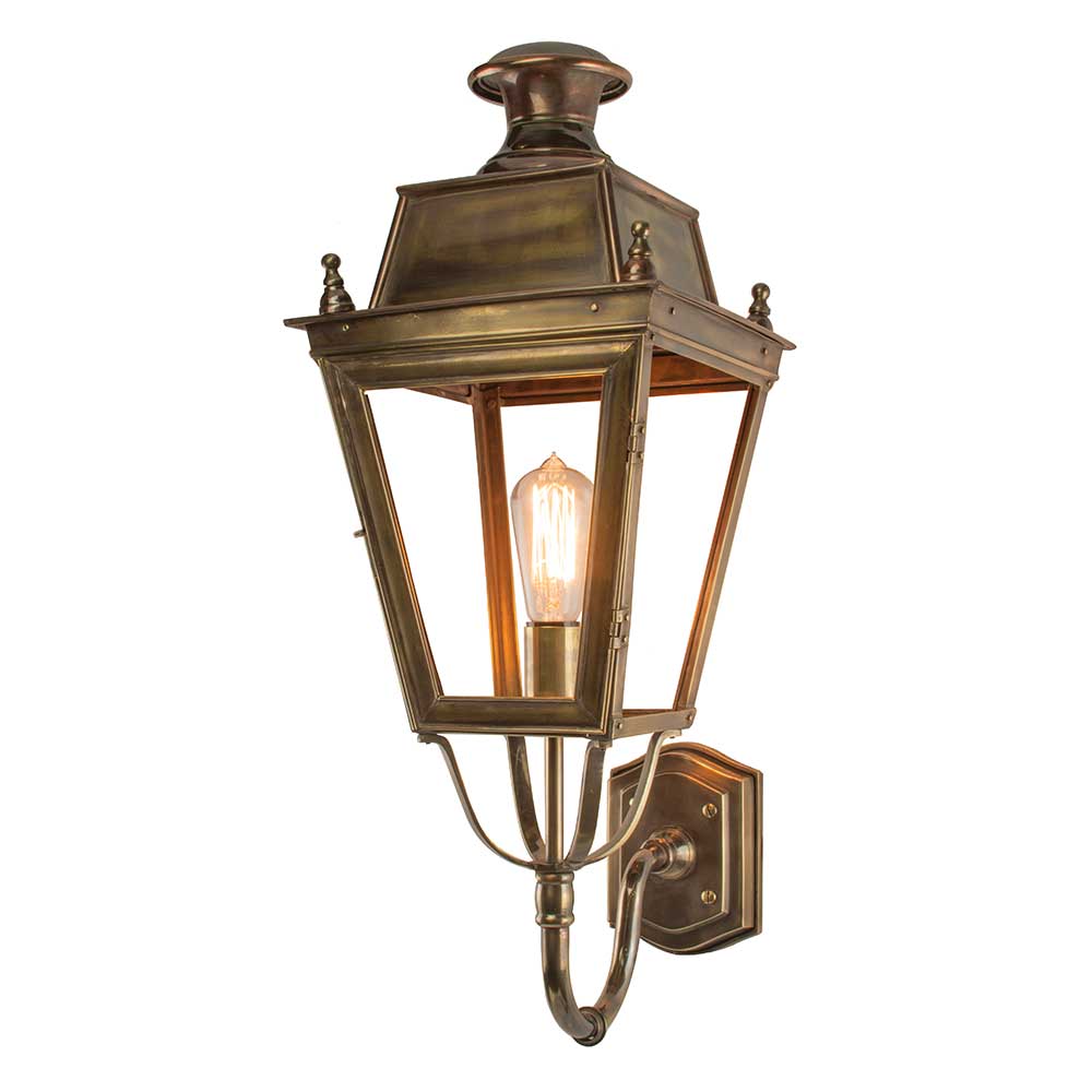 Balmoral Solid Brass Exterior 1 Light Wall Lantern