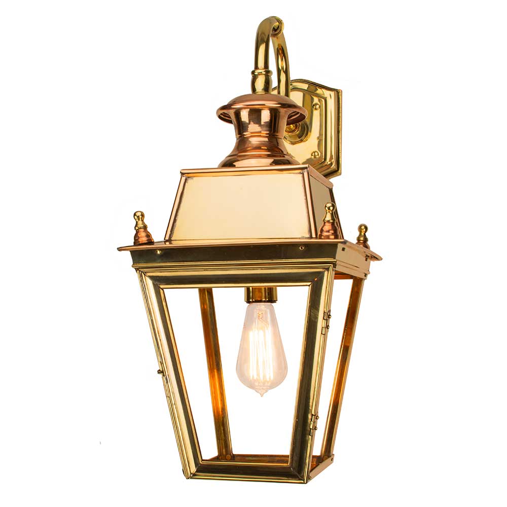 Balmoral Solid Brass Exterior Hanging Wall Lantern