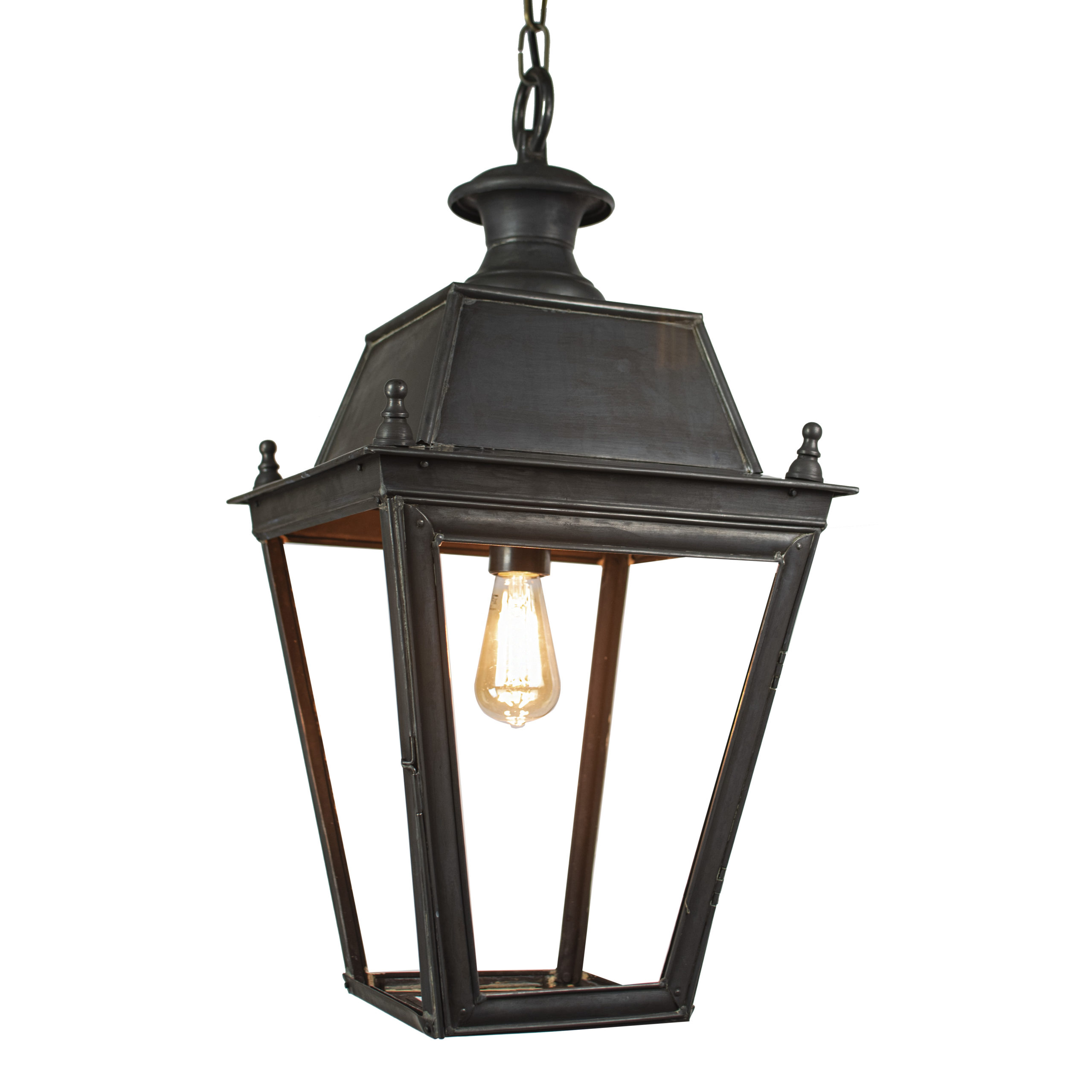 Balmoral Solid Brass Large 1 Light Hanging Lantern