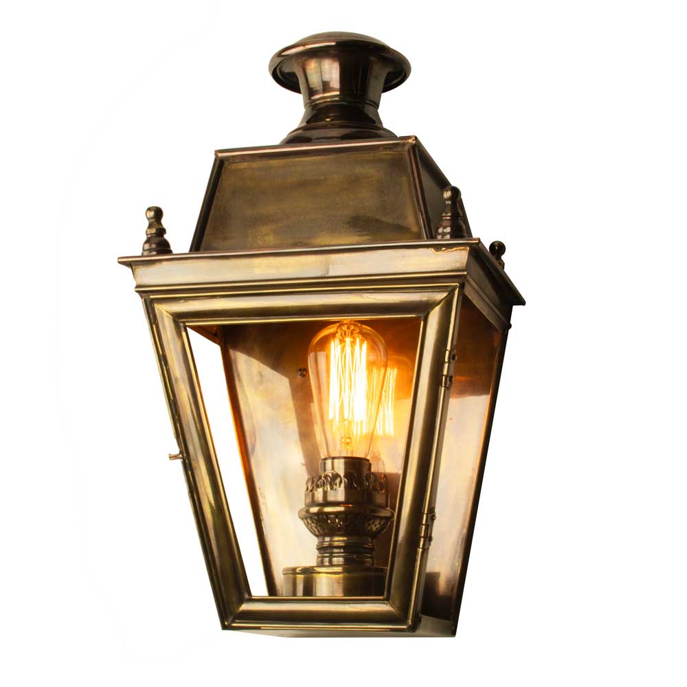 Balmoral Solid Brass Exterior Flush Wall Light